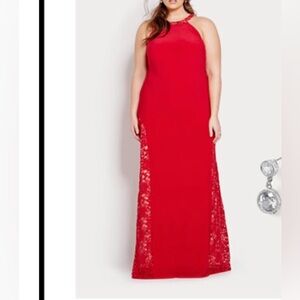 NWT US 16 Addition Elle Evening/Formal Red Dress
